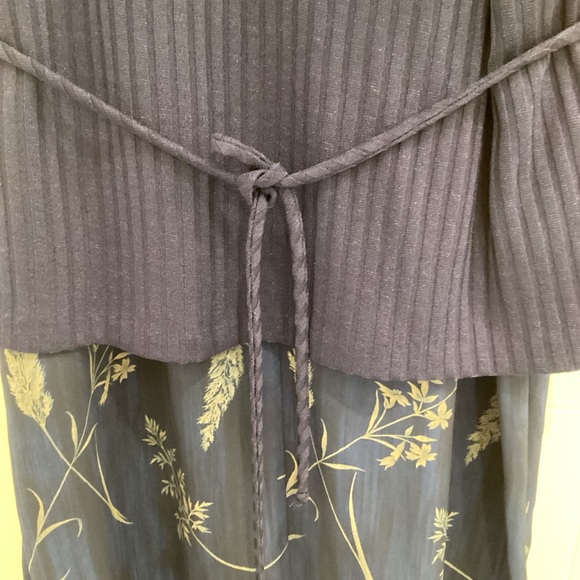 Vintage Blue Floral Skirt & Top Size 16 - Picture 4 of 6